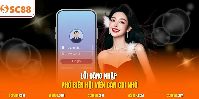 Lỗi đăng nhập phổ biến hội viên cần ghi nhớ