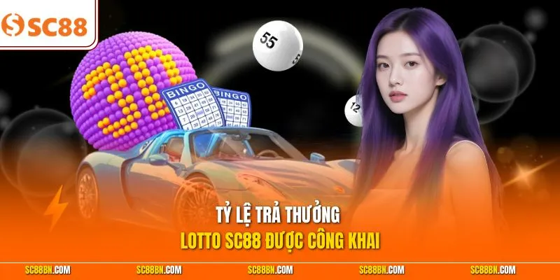 Tỷ lệ trả thưởng Lotto SC88 được công khai 